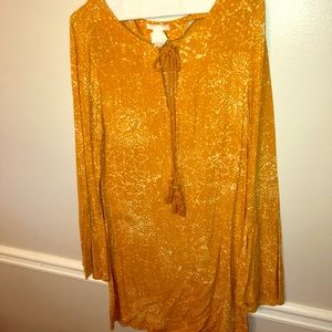 Mustard colored Dress